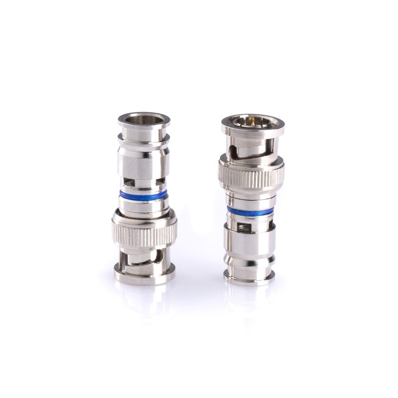 THE CIMPLE CO BNC Compression Connector for RG59 Coaxial Cable - Solid Construction with High Grade Metals - Male BNC Connectors for CCTV, SDI, HD-SDI, Siamese, Security Camera - Pack of 25 - Image 2